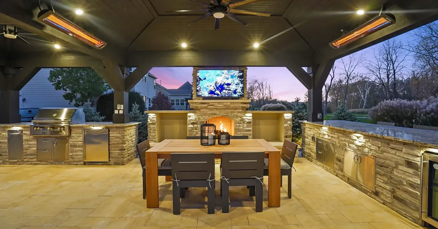 Outdoor living design and installation services for SEO target area